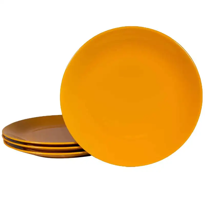 Set 4 farfurii desert 20 cm Galben Rumen - Master