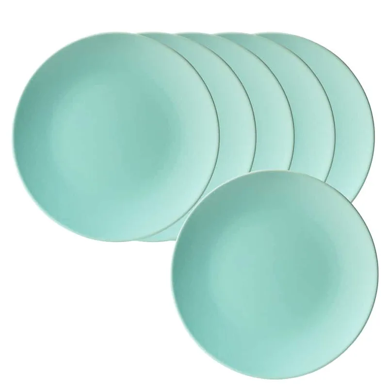 Комплект 6 десертни чинии Mint Green Mat, 20 см - Master