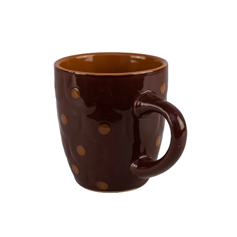 Tasse mit braunen Tupfen, 200 ml, Braun - Master