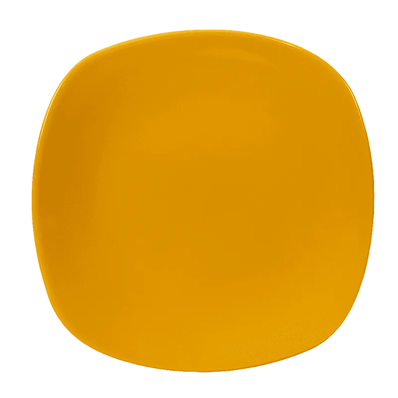 Yellow dessert plate, 20 cm - Master