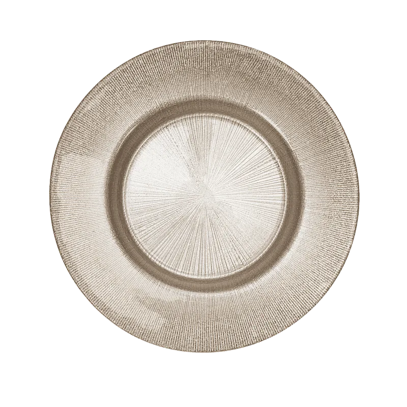 Deep plate from gold glass, 21 cm - Master