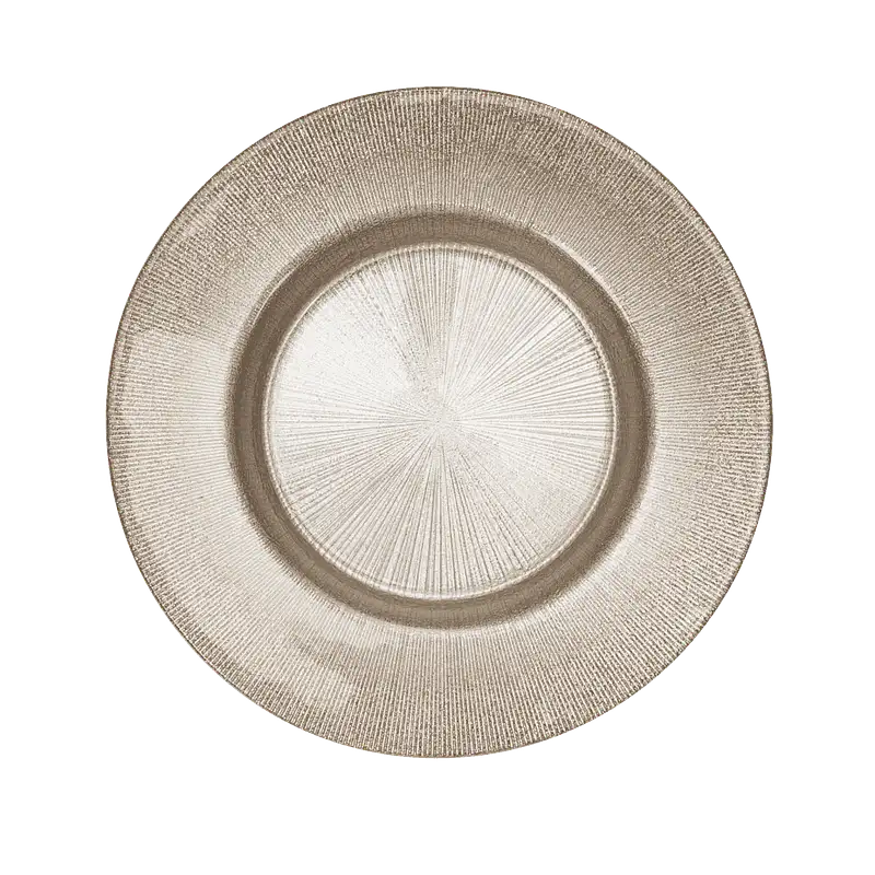 Arany üveg mélytányér, 21 cm - Master