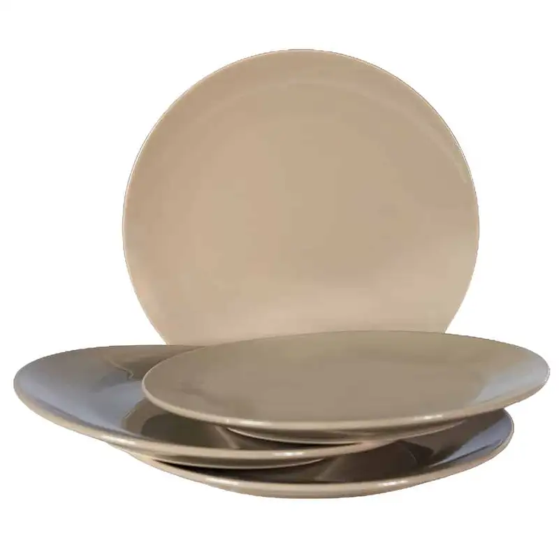 Set 4 farfurii desert 20 cm in Bej Lucios - Master