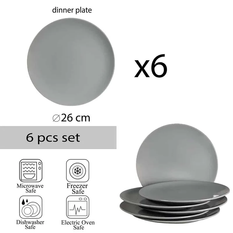 Set 6 flache Teller Cosmic Chic - Master