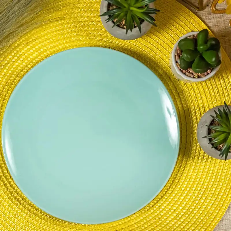 4 glänzende Dessertteller Mint Green - Elegance at the Table - Master