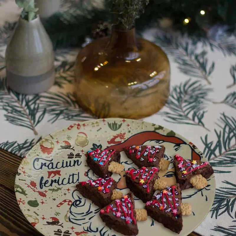 Set farfurii 18 piese, 6 persoane, Merry Christmas, Multicolor - Master