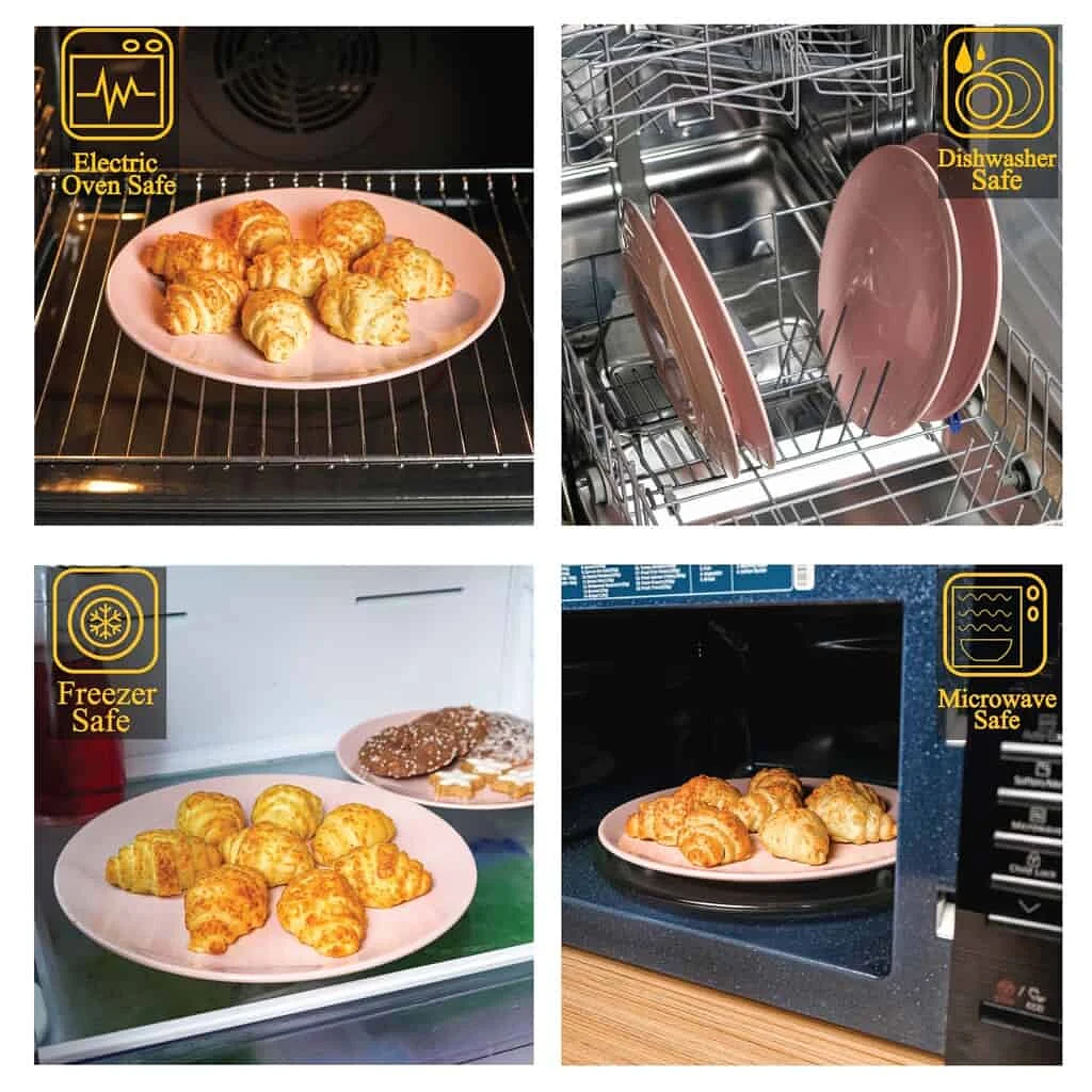 Elegance at the table: Set of 4 glossy plates - Master