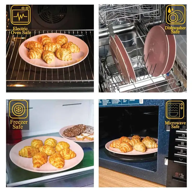 Elegance at the table: Set of 4 glossy plates - Master