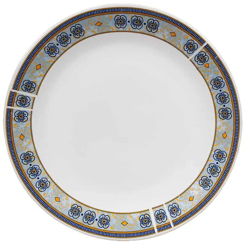 Πιάτο γλυκού με κορδέλα λουλουδιών, 19,5 cm, Pure White - Master