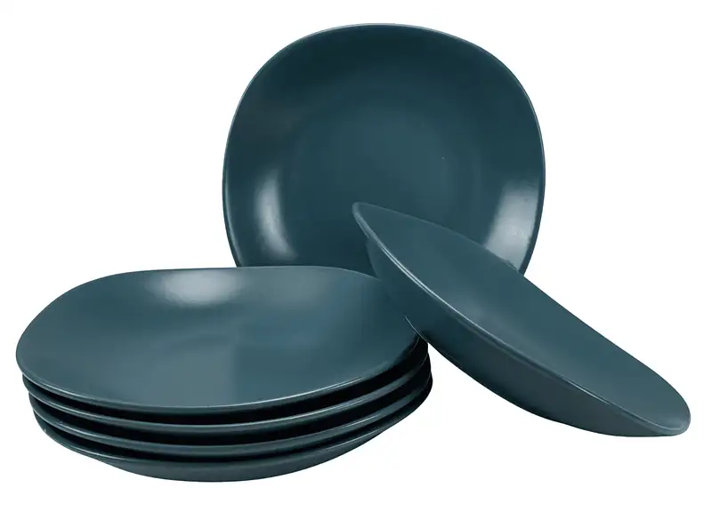 Σετ 6 βαθιές πλάκες, Matt Grey, 23 cm - Master