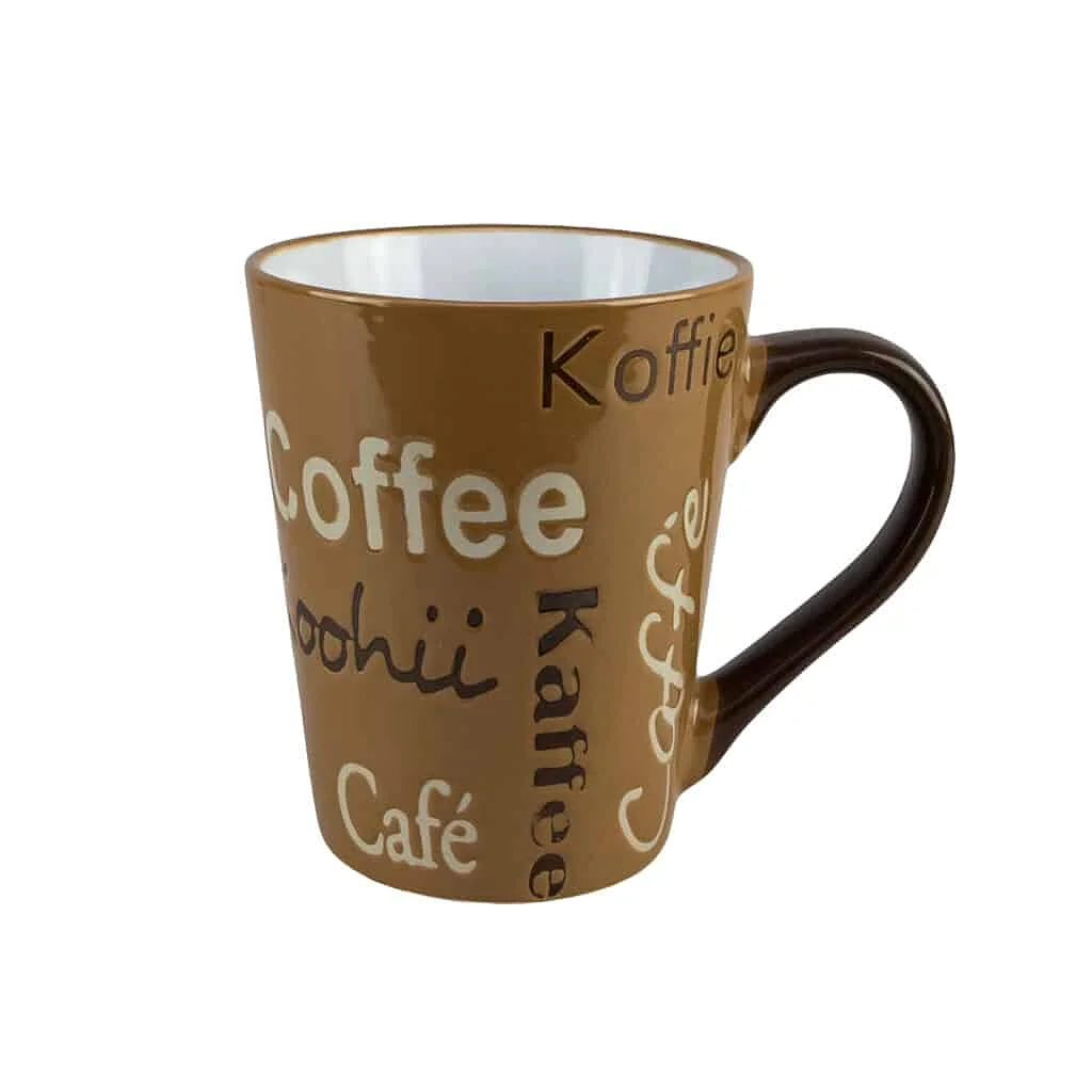 Kaffeetasse Weiß/Braun, 270 ml - Master
