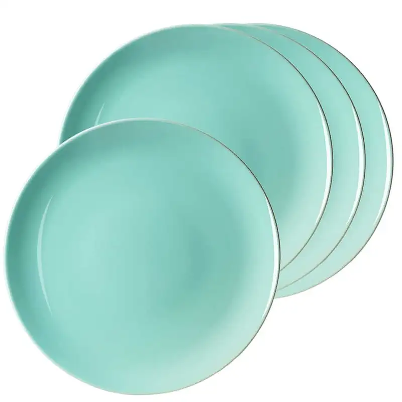 Frische Farben: Set mit 4 leuchtend minzgrünen Tellern - Master