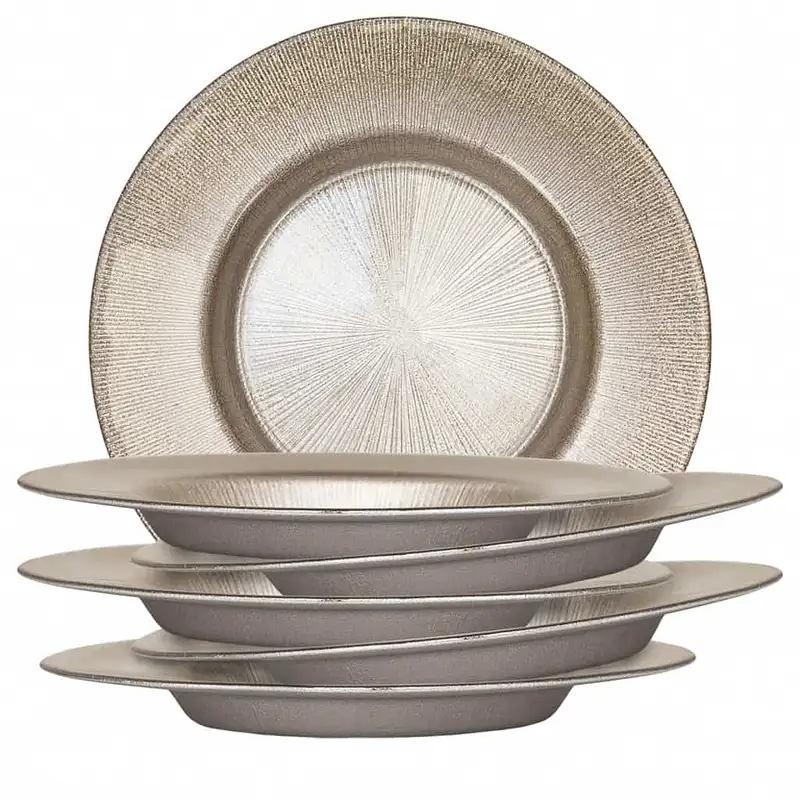 Set 6 Suppenteller Sticla Aur, 21 cm - Master