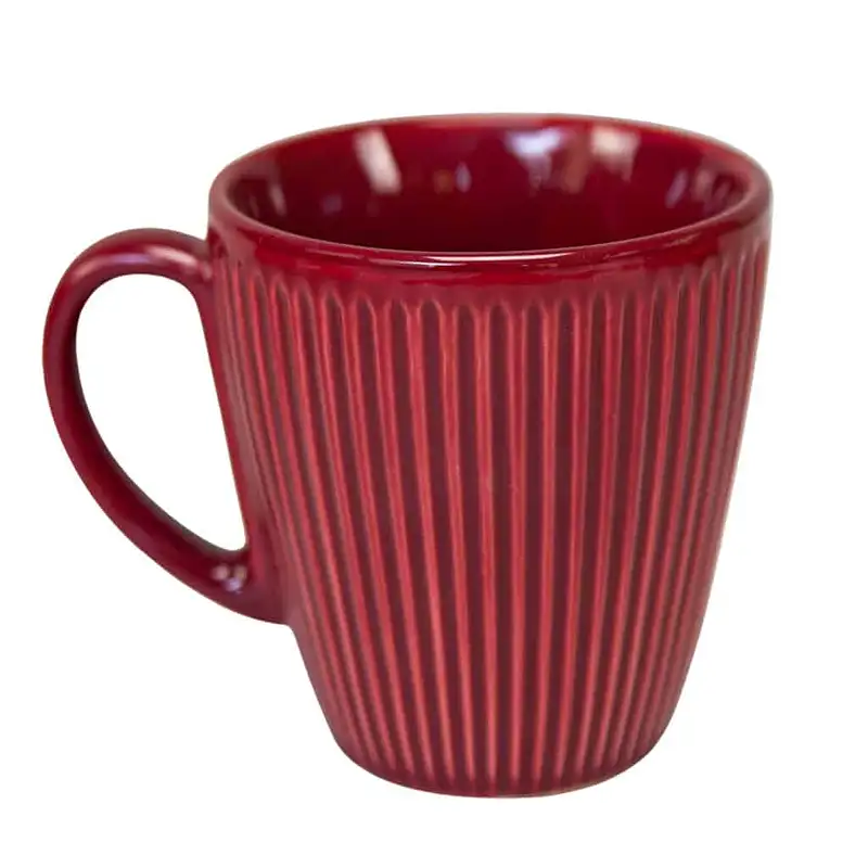 Κούπα με ριγέ σχέδιο 250 ml, Έντονο κρασί - Master