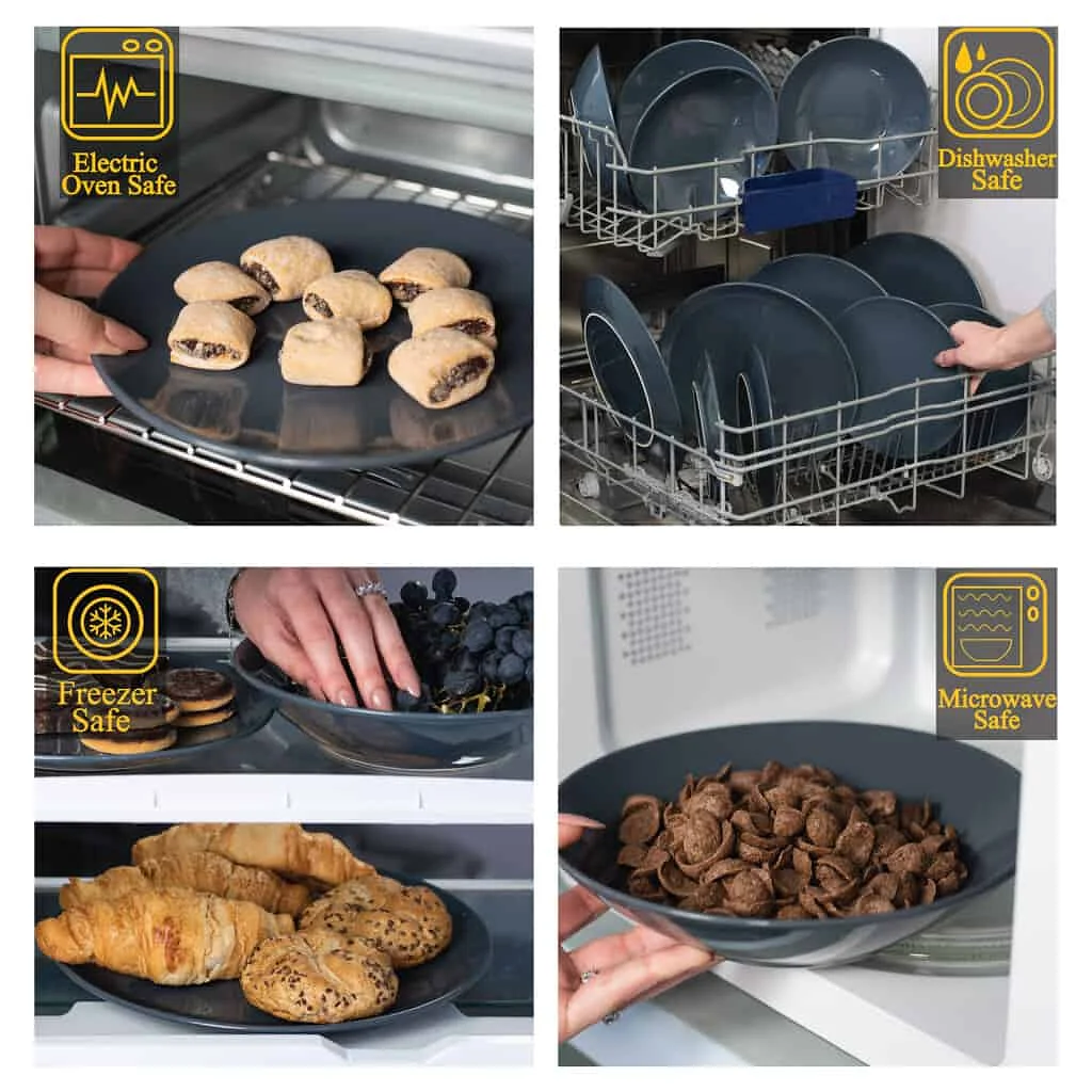 Gri de lux: set de 6 farfurii pentru desert pentru răsfăț! - Master