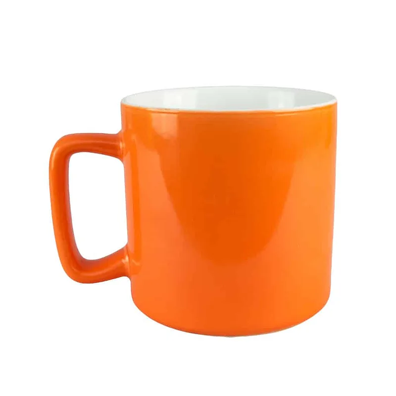 Narancssárga/fehér bögre, 400 ml - Master