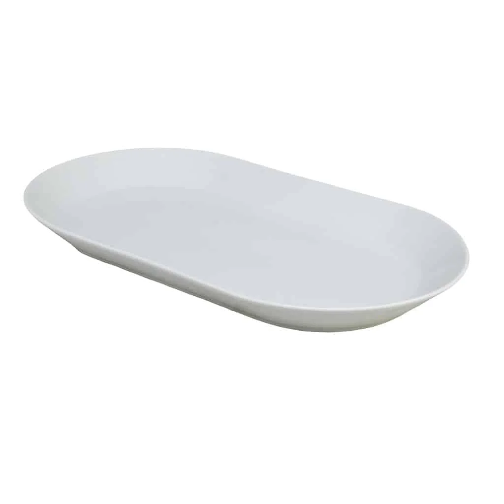 Platou Portelan Alb 38 x 21 x 4 cm - Master