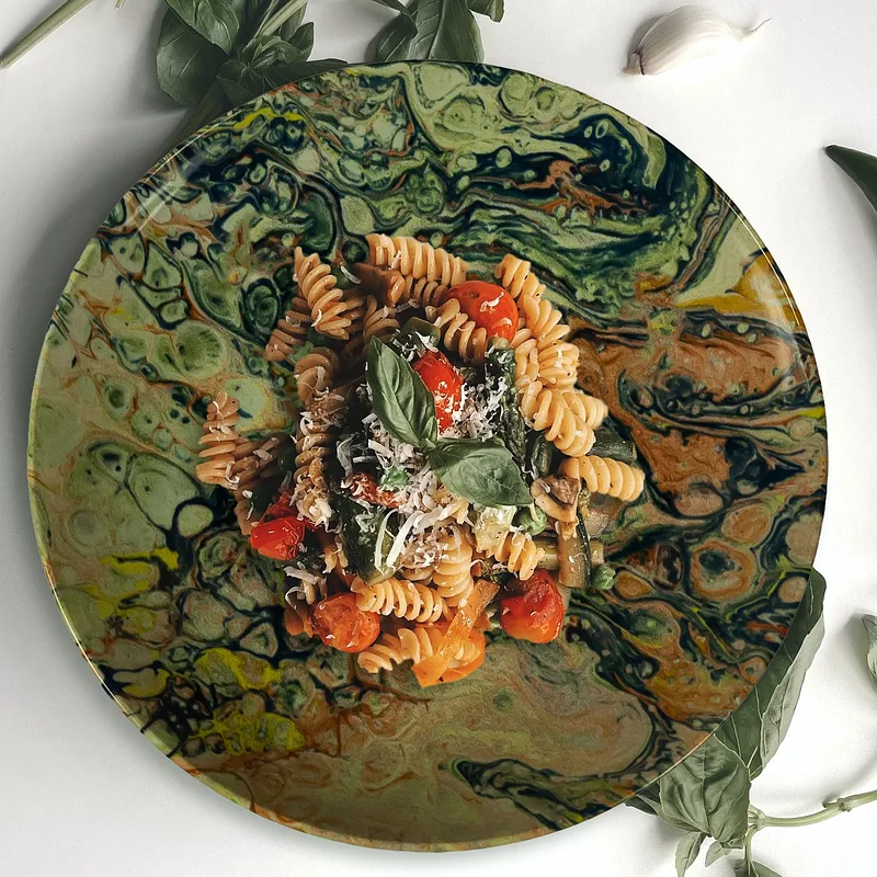 Set farfurii 18 piese, 6 persoane, Abstract Art, Multicolor - Master
