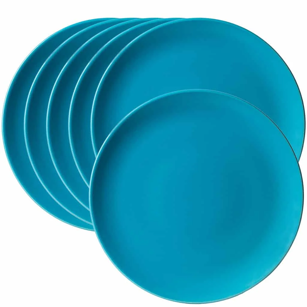 Set 6 farfurii plate Lagoon Blue Mat, 27 cm - Master