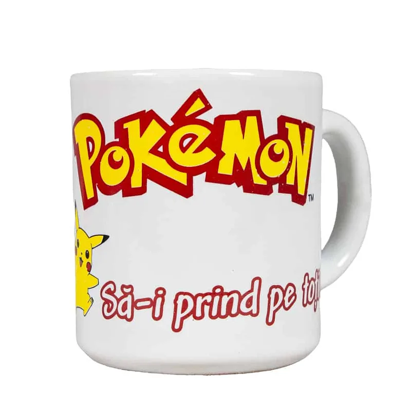 Cana cu decor Pokemon, 260 ml, alb Arctic - Master