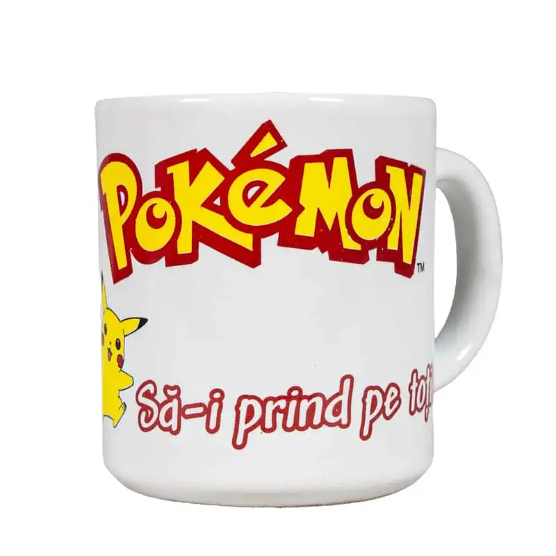 Cana cu decor Pokemon, 260 ml, alb Arctic - Master