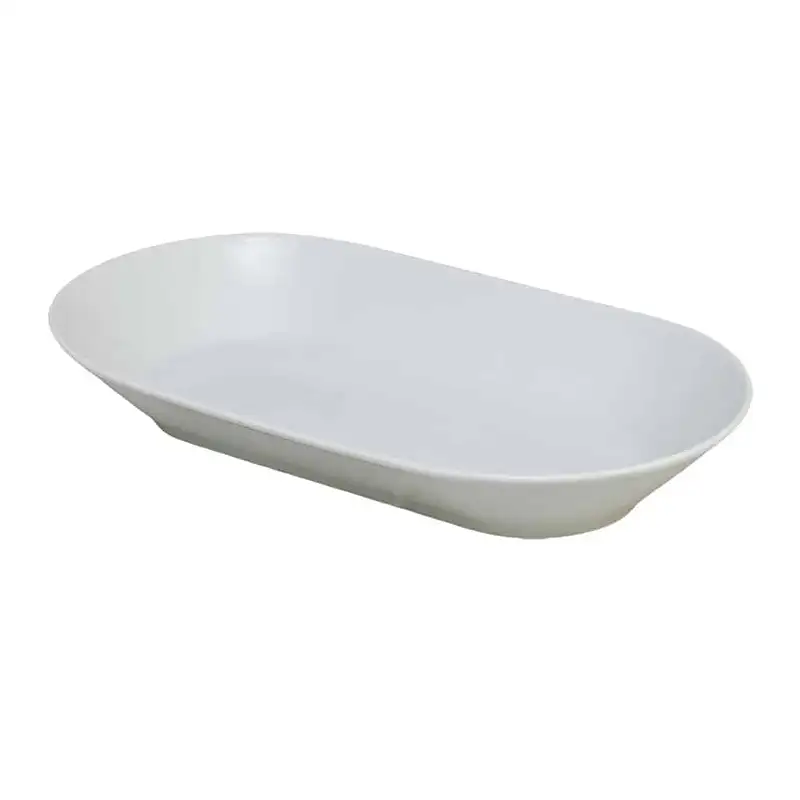 White porcelain plate 24.5 x 14 x 4 cm - Master
