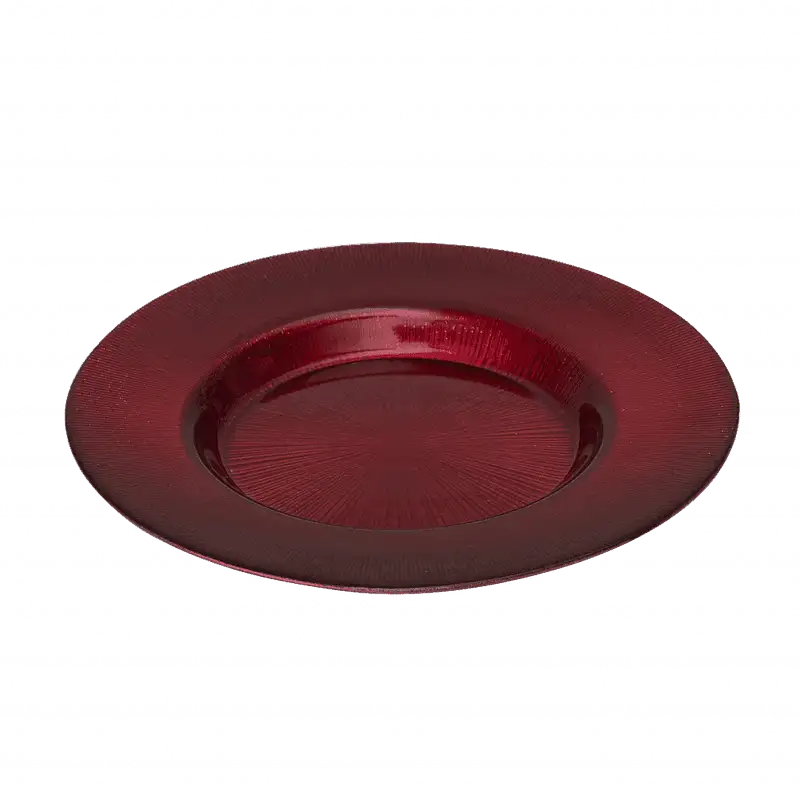 Tiefer Teller Rotglas, 21 cm - Master
