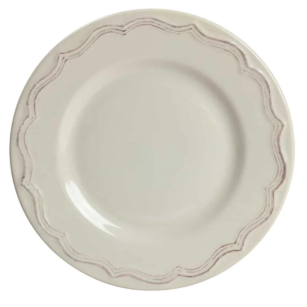 Dessert plate with modern design, Ø 20 cm, Vintage Cream Ivory - Master