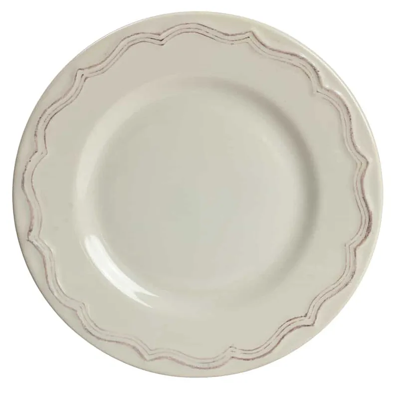 Dessert plate with modern design, Ø 20 cm, Vintage Cream Ivory - Master