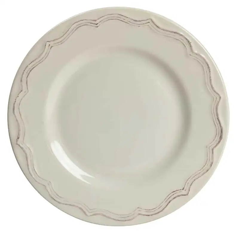 Dessert plate with modern design, Ø 20 cm, Vintage Cream Ivory - Master