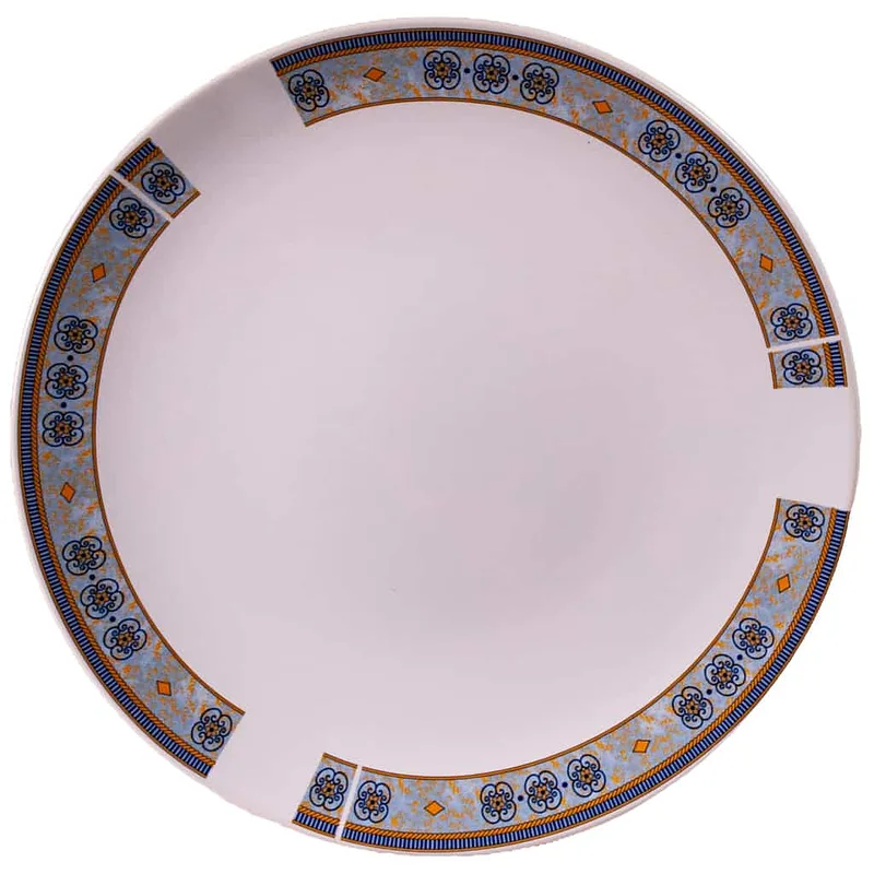 Erweiterter Teller mit unterbrochenem Blumenband, 26 cm, Alb Pur - Master
