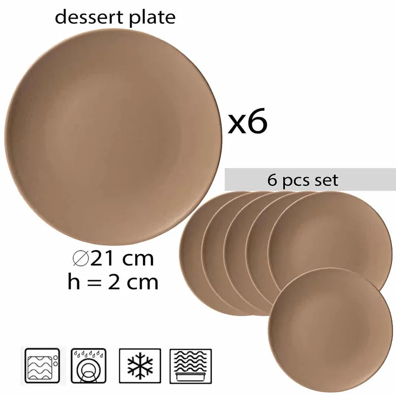 Delicatese in crema: Set de 6 farfurii de desert de exceptie! - Master