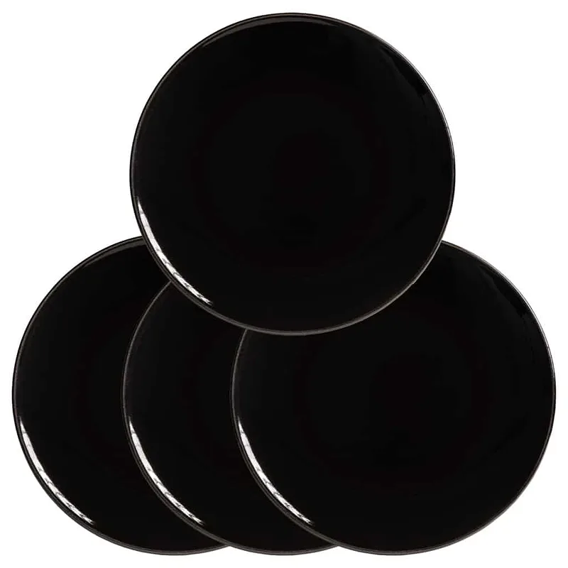 Set 4 farfurii desert negre: Delicii Servite cu Eleganță - Master