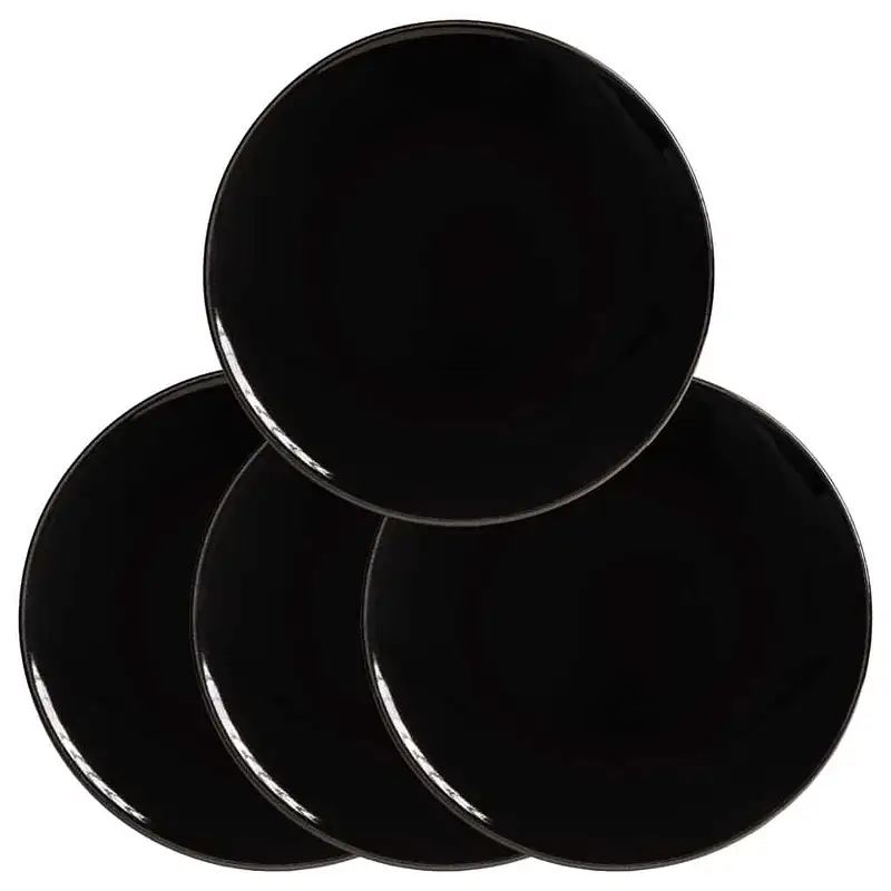 Set 4 farfurii desert negre: Delicii Servite cu Eleganță - Master