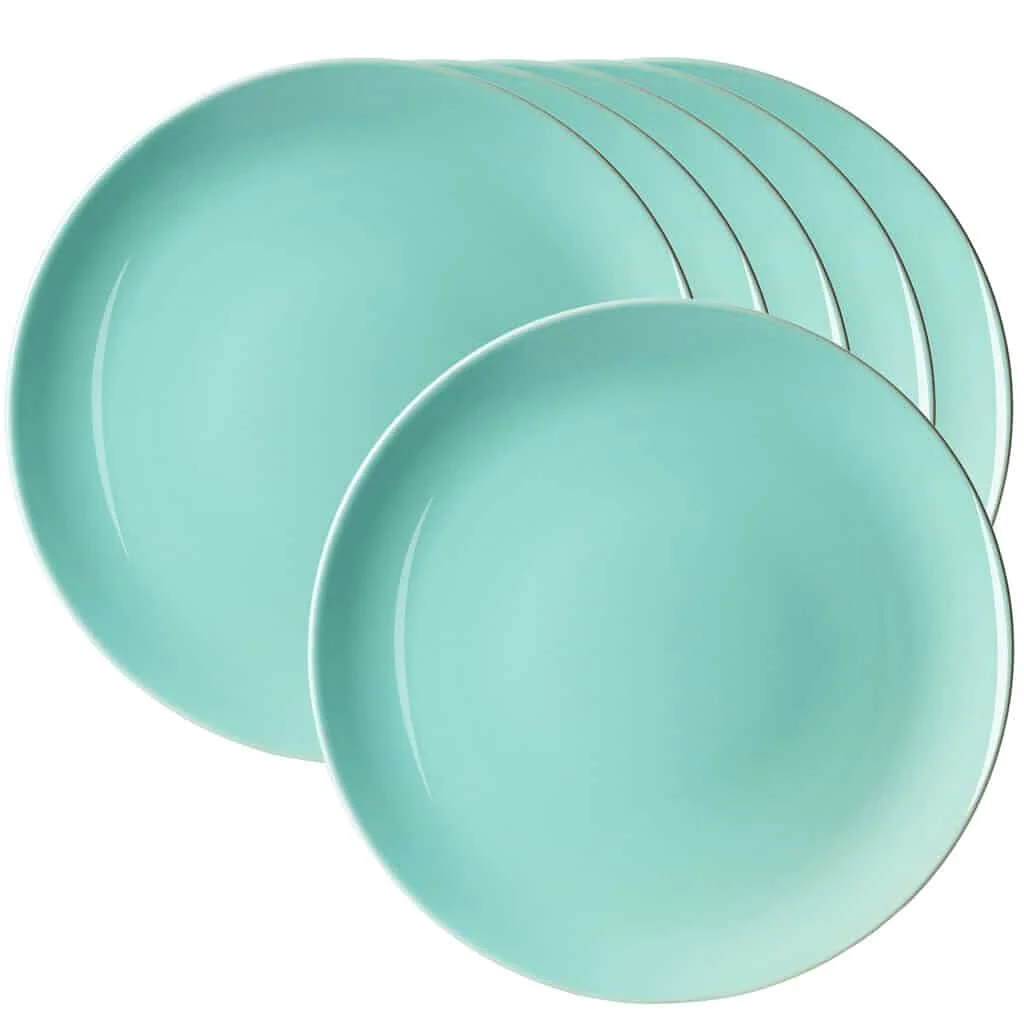 Set 6 farfurii plate Mint Green Glossy, 27 cm - Master