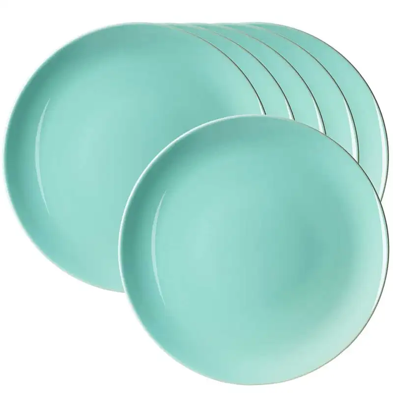 Set 6 farfurii plate Mint Green Glossy, 27 cm - Master