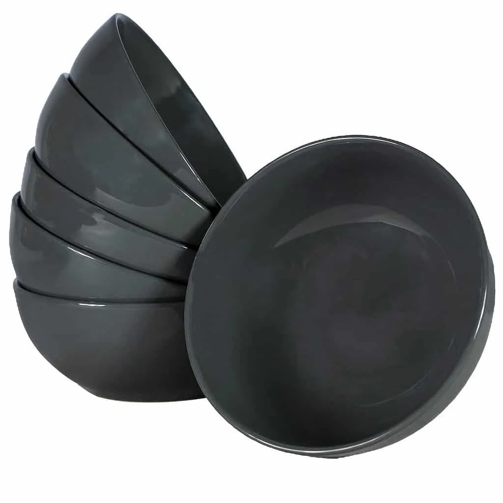 Set of 6 gray iron bowls, 400 ml - Master