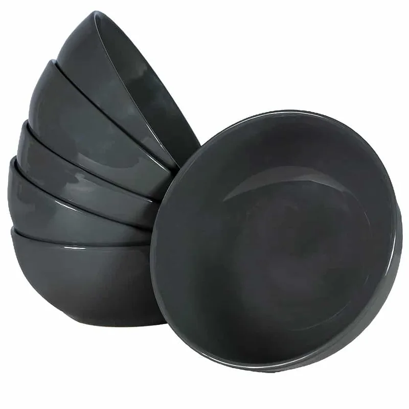 Σετ με 6 μπολ σιδερένια γκρι, 400 ml - Master