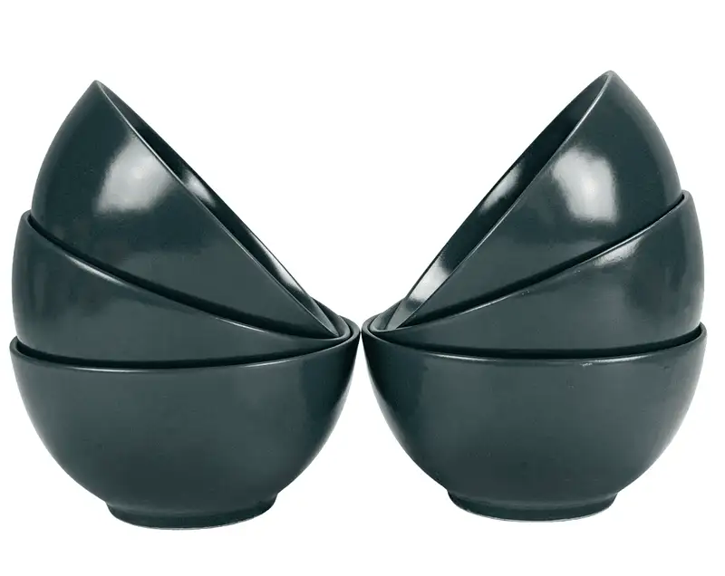 Set 6 boluri Gri Antracit Mat, 600 ml - Master