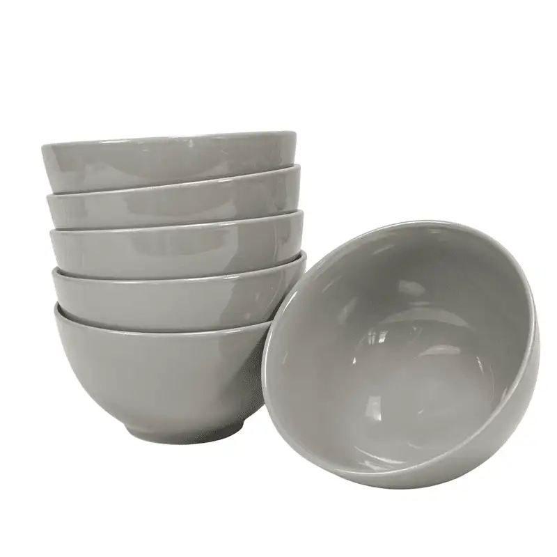 Set of 6 silver gray bowls, 600 ml - Master