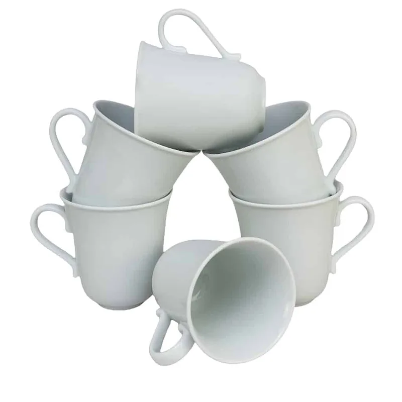 Set 6 cani Portelan Alb, Cesiro Porțelan, 330 ml - Master