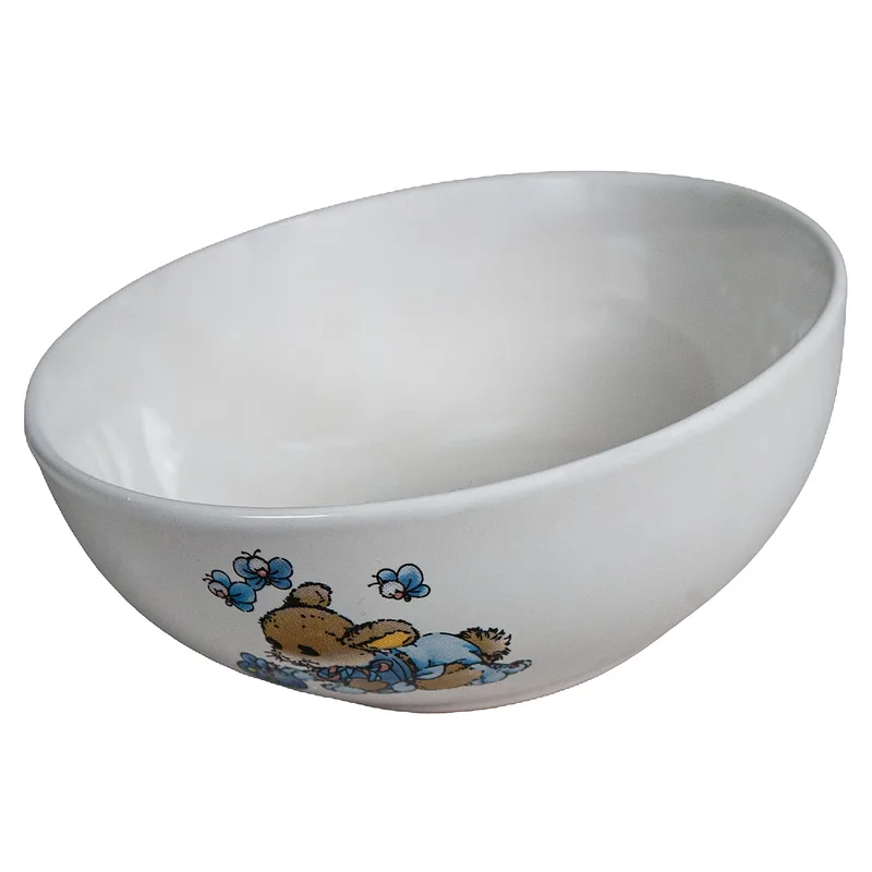 Λευκό μπολ, 400 ml, Arctic με διακόσμηση ποντικιού και μέλισσας - Master