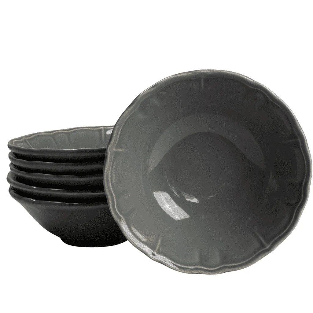 6db modern tálak készlete Gray Metal, 350 ml - Master