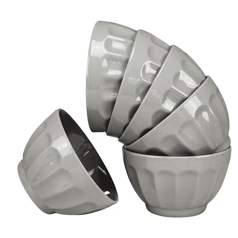 Set of 6 silver-gray bowls, 500 ml - Master