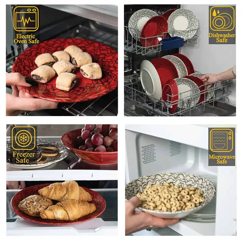 Set of 4 Flat Plates: Savor Every Taste in Elegance! - Master
