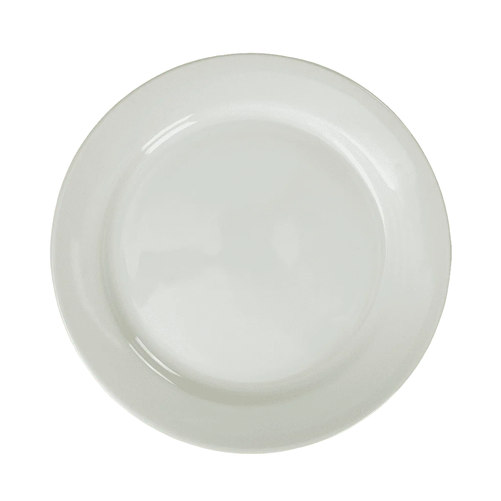 Placă extinsă 25,5 cm în alb lucios - Master
