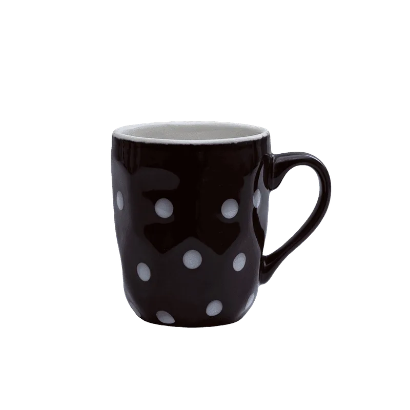 Tasse braun, 180 ml, mit weißen Punkten - Master
