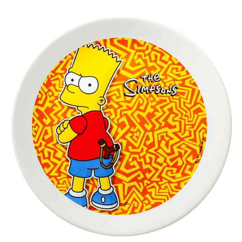 Dessert plate, 20 cm, Arctic White with Simpsons Character decoration - Master