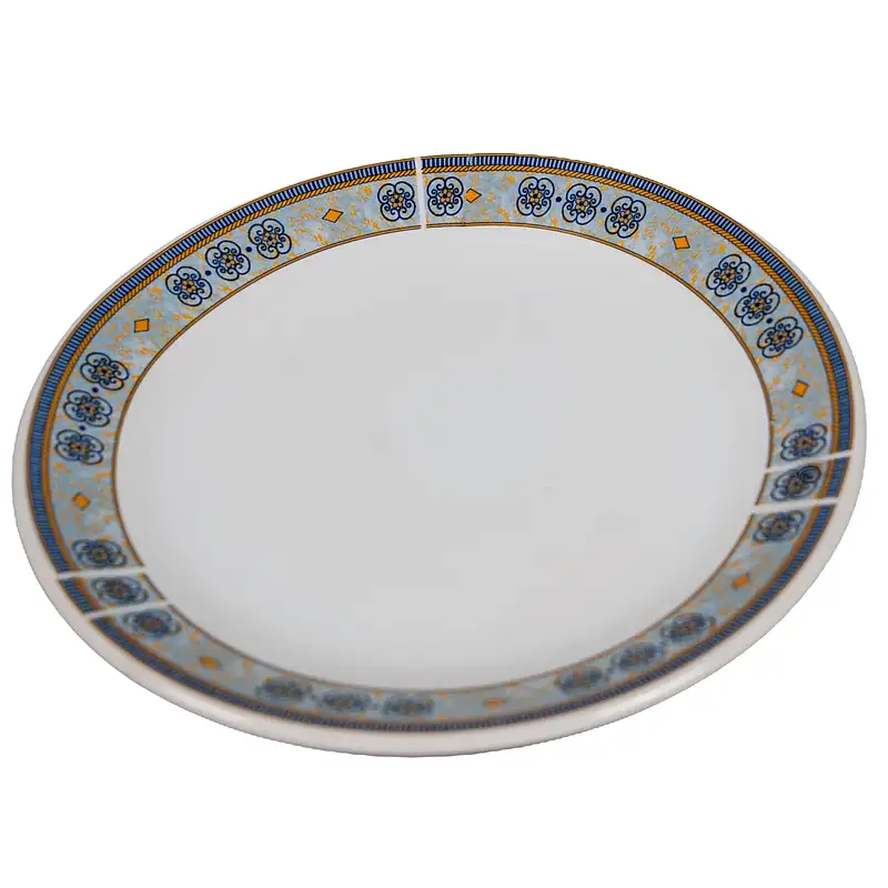 Dessert plate with floral band, 19.5 cm, Pure White - Master