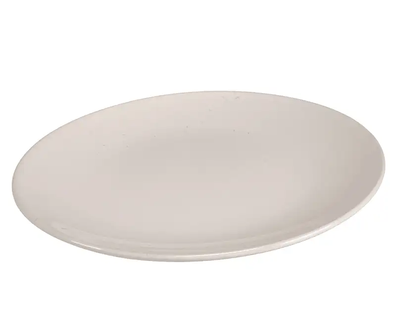 Set mit 6 glänzend weißen Desserttellern 22 cm - Master